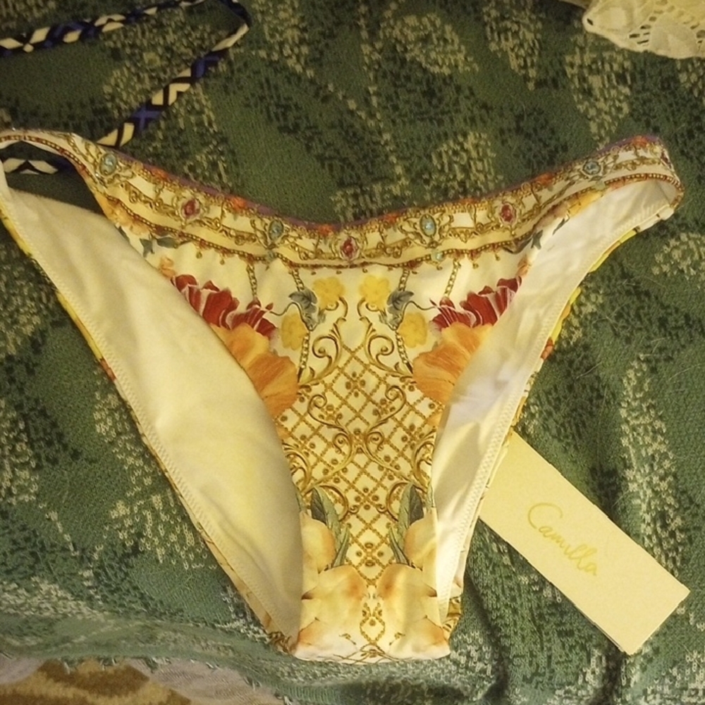 Camilla Beautiful Name Brand BikiniCamilla Floral Bikini Bottom Nwt